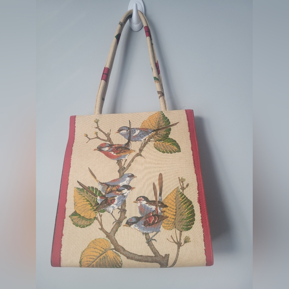 Vintage Margaret Smith bird & flower Purse - Picture 2 of 8